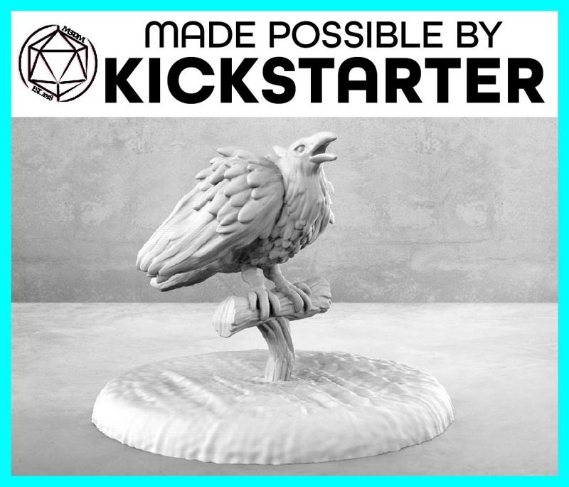 Raven - Action Pose - Tabletop Miniature