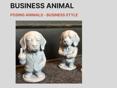 Business Animal – Dog Beagle Edition Middle Finger