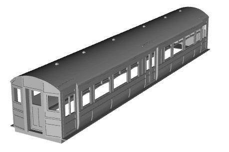 Metropolitan 1913 electric Trailer coach 1/148 scale