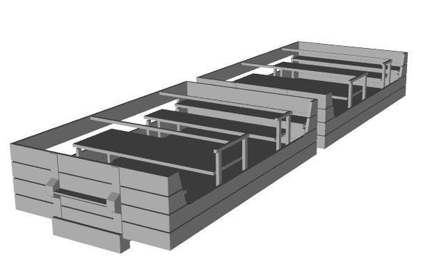 Rye and Camber Tramways Open Passenger Wagon 1/100 scale
