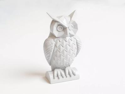 Owl Low-Poly 3D Printable