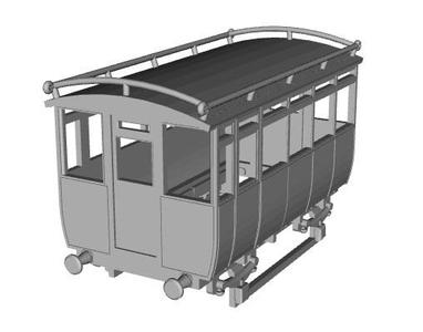 Shropshire and Montgomery Railway Second Gazelle Coach 1/76 scale