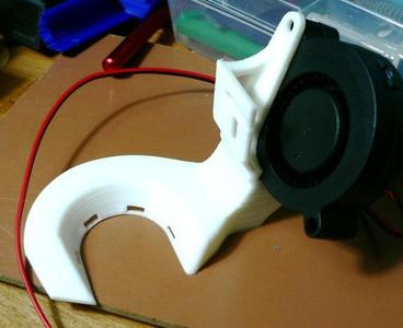 Fan duct for LOGresse (Prusa Steel) carriage and radial fan