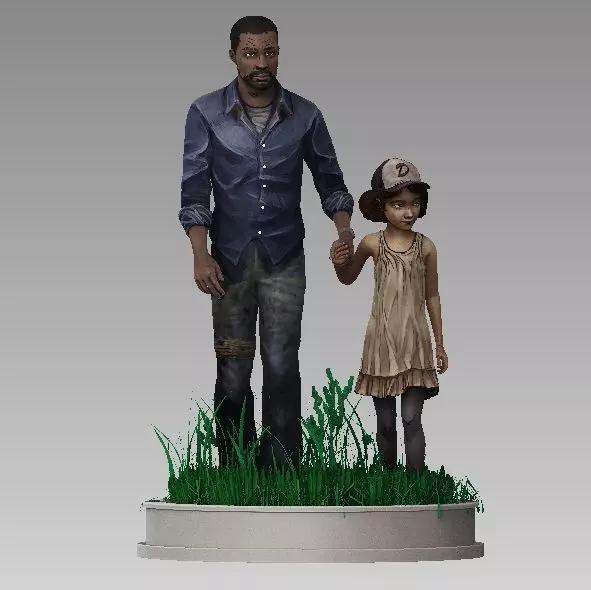 ONE10 Lee and Clem - The Walking Dead Telltale game