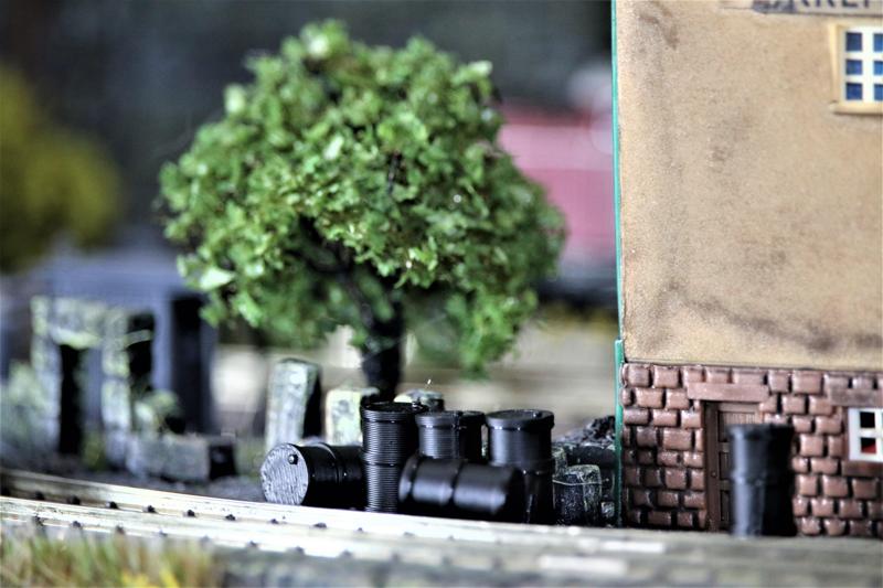 N scale model railroad - Cargo - Barrel with 3 rings - 16 pieces