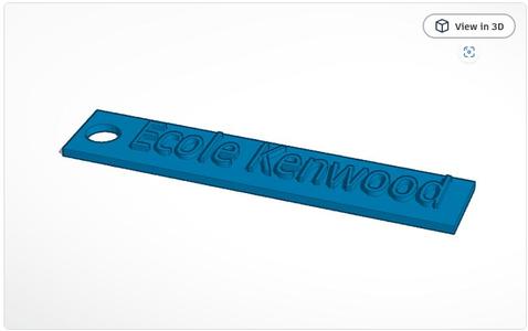 Ecole Kenwood Key Chain