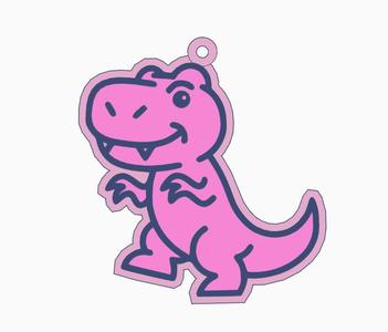 Dino Rex keychain