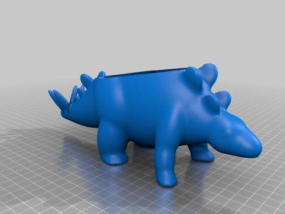 Stegosaurus Dinosaur Planter Pot