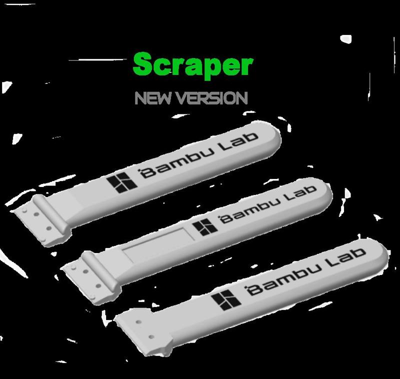 Bambu Lab Scraper - Double Sided Logo