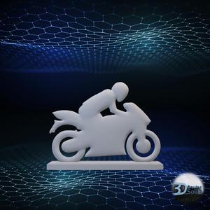 Motorcycle Rider Decor