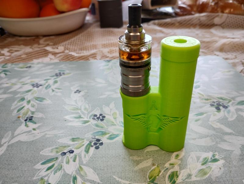 Atomizer holder in the shape of Sbs Mod with SG Atlantis logo