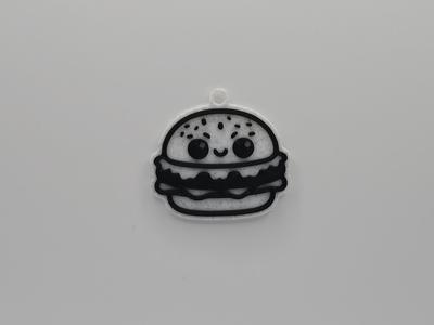 Cute Hamburger Keychain