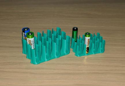 Updated - Basic Battery Storage Holder for AA & AAA
