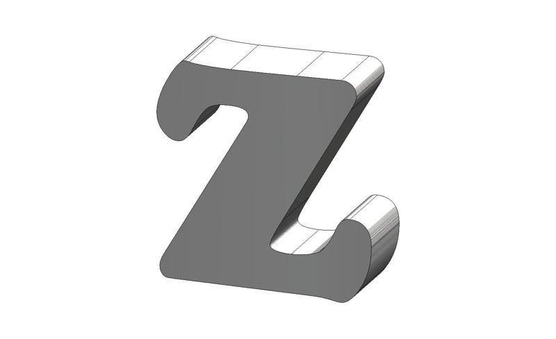 Z Cooper Face Font Letter