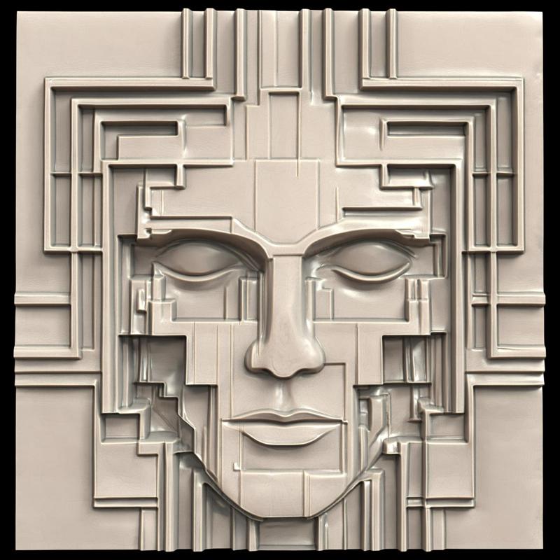 3D Model STL File for CNC Router/Laser & 3D Printer A Hacker Who Can Infiltrate the Minds of Androids