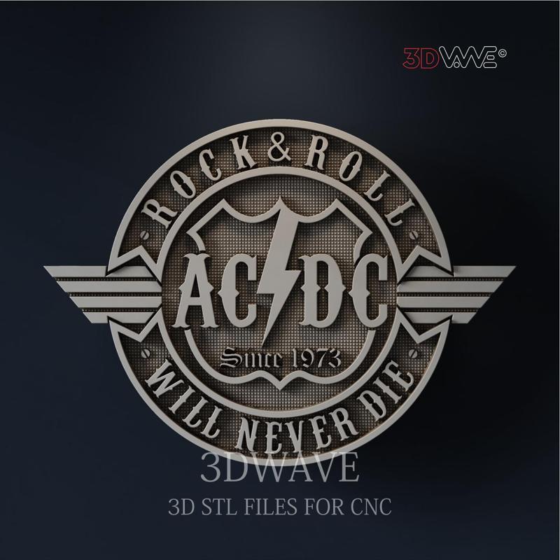 AC DC 3d stl file for CNC