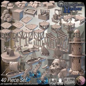 Ocean Harbor Terrain Set
