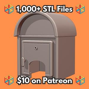 Medieval Dome Shaped Mailbox with Locking Door for Secure Parcel Storage MineeForm FDM 3D Print STL File