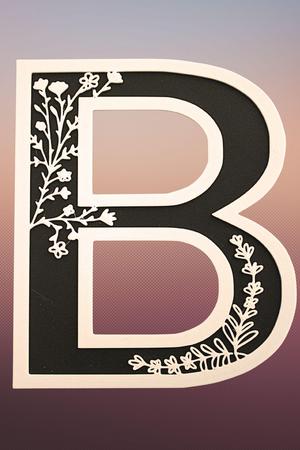 Floral Letter B
