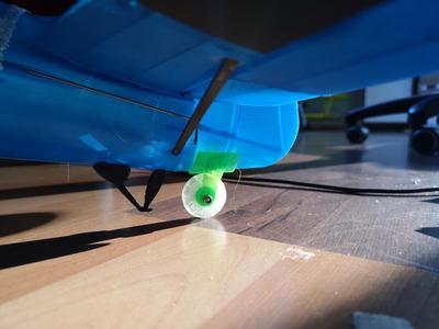 PZL P11C rear wheel Mount
