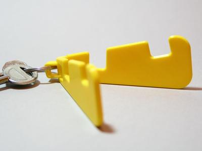 Foldable phone stand keyring
