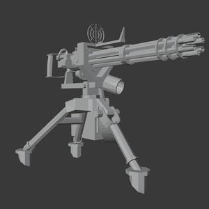 GatlingGun 3D stl