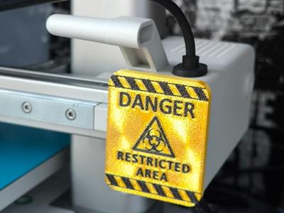 A1/A1 mini printer frame cover. BIOHAZARD
