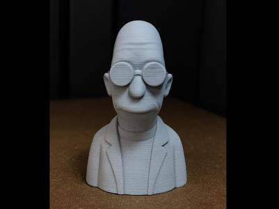 Bust Professor Hubert J. Farnsworth (Futurama)