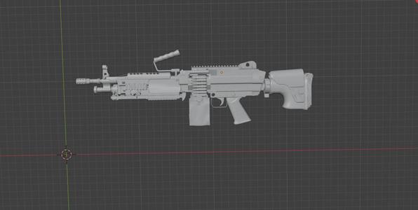 Machine gun FN Minimi 5,56mm Model