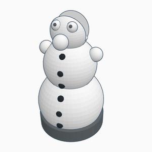 Snowman glass holder