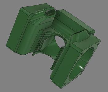 E3D V6 40mm 3 fan duct