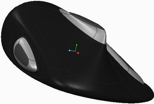 Concept computer mouse with touch controls