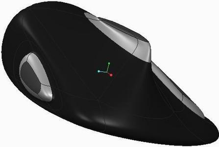 Concept computer mouse with touch controls