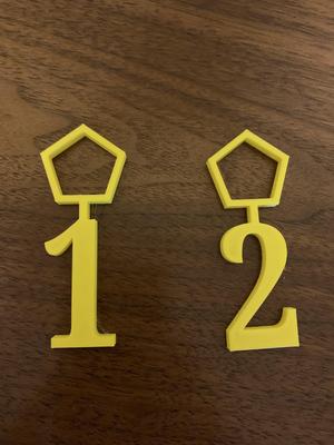 Keychain Number Tags