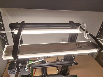 Light mount for Creality Ender 3, Ender 3 V2, Ender 3 Pro and Ender 3 Max