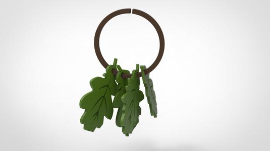 OAK BABY RATTLE