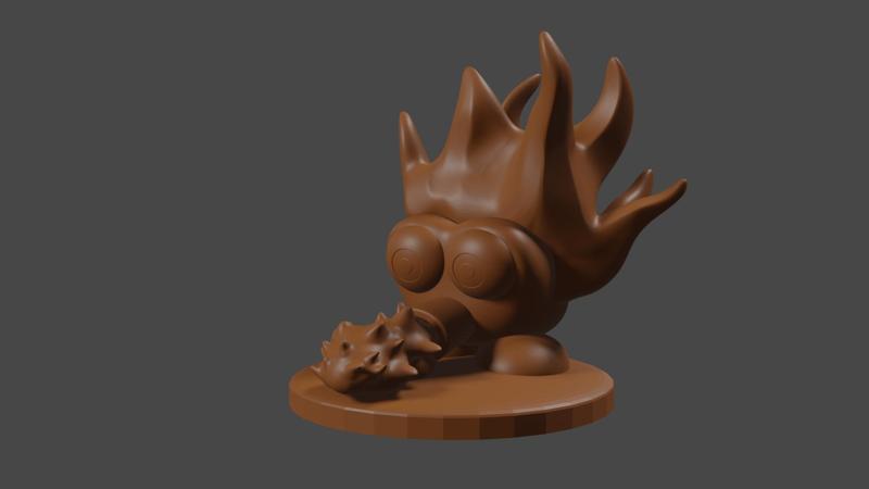 Kirby inspired, Hothead, Tabletop DnD miniature