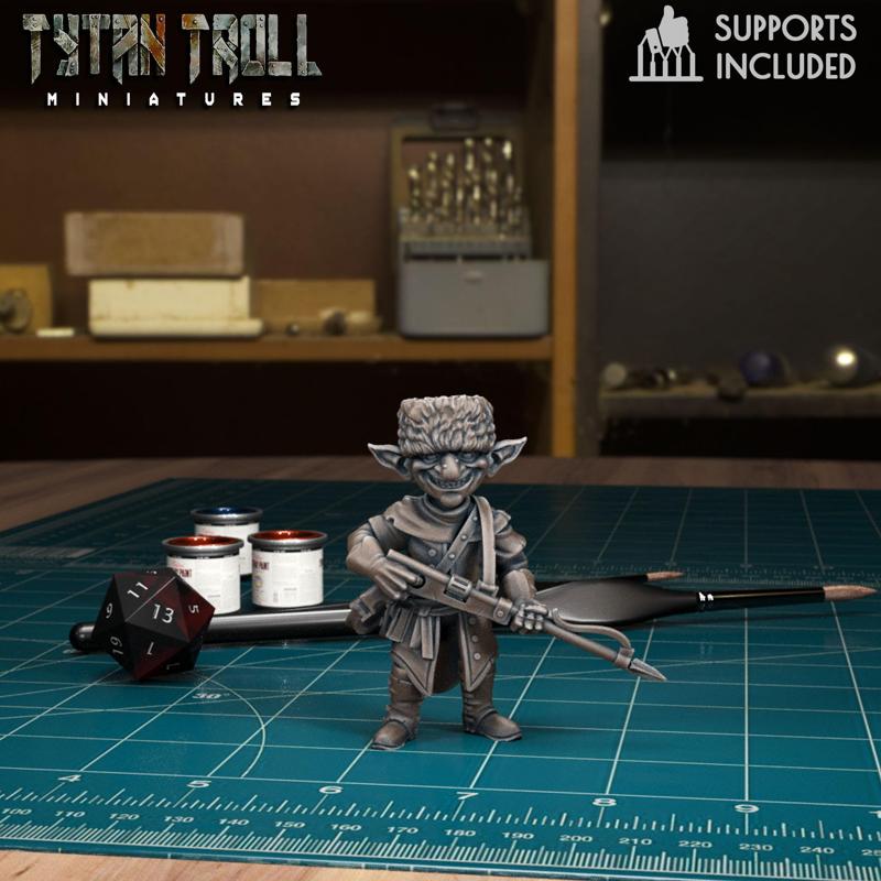 DnD Heroes - Goblin Ranger Male  [Pre-Supported]
