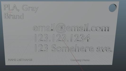 Swatch / Business card with ring hole