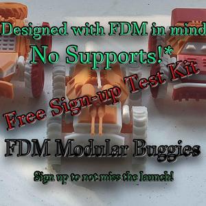 FDM Modular Buggies - Test Printable Kit