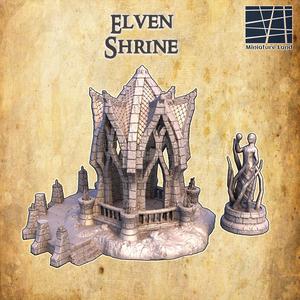 Elven Shrine 28 mm Tabletop Terrain