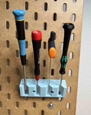Skadis magnetic screw driver holder