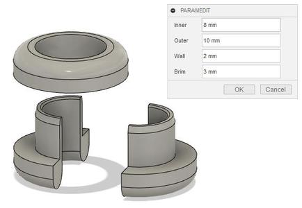 Parametric cable entering