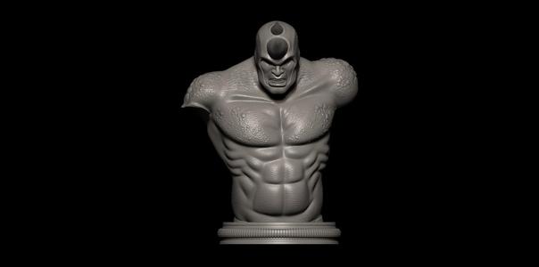 Fanart Rhino from Spiderman - Bust