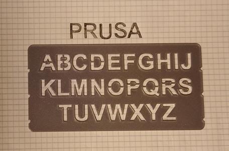 Letter, Digit and Symbol Template