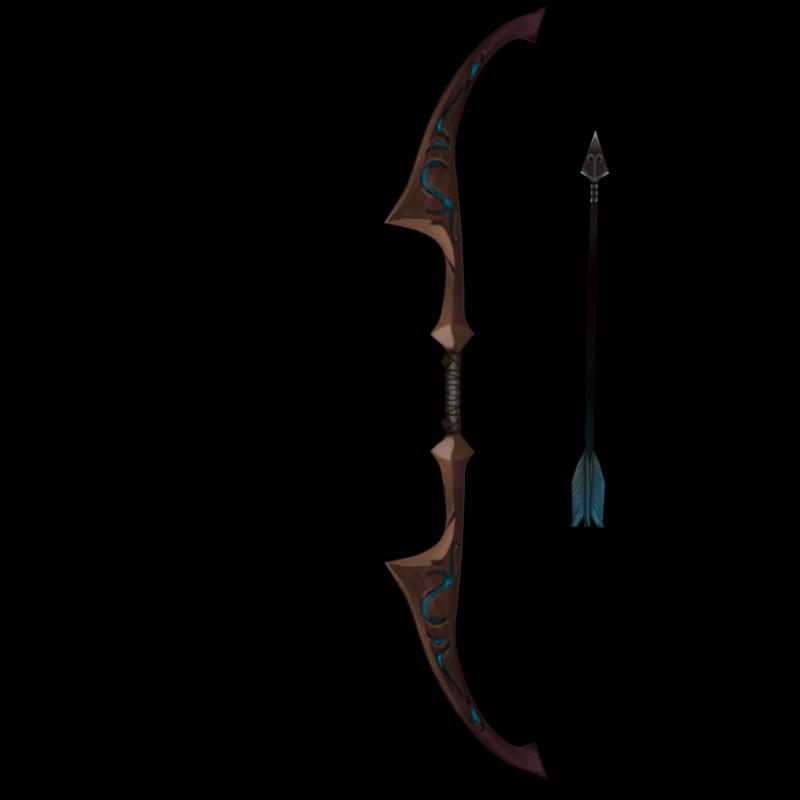 League Of Legends Woad Ashe Bow And Arrow Skin For Cosplay