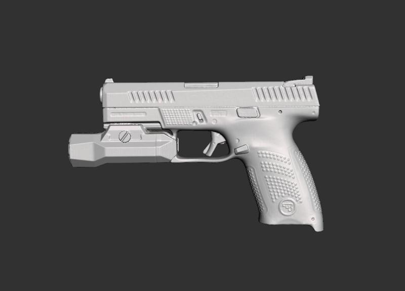 Cz P10 C Inforce Wild 2 Real Size Scan 3d Gun Mold