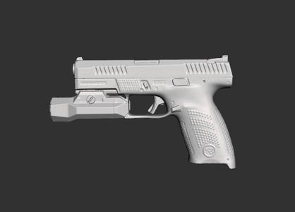 Cz P10 C Inforce Wild 2 Real Size Scan 3d Gun Mold