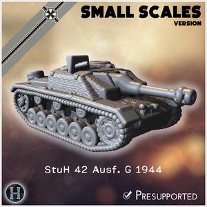 Sturmhaubitze StuH 42 Ausf. G 1944 (Sd.Kfz. 142-2) (small scales version) - Germany Eastern Western Front Normandy Stalingrad Berlin Bulge WWII 4mm 6mm 10mm 12mm