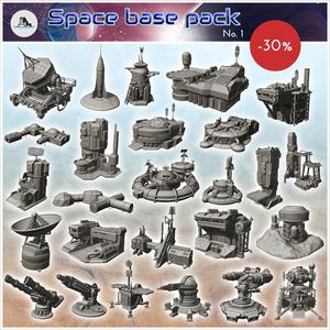 Sci-Fi sceneries pack No. 1 - Future Sci-Fi SF Infinity Terrain Tabletop Scifi